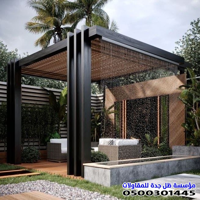 أفضل أفكار تصميم مجالس وجلسات خارجية للمنازل والأسطح حي أبحرالجمل بجدة 